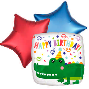 gator ballontoefje happy birthday