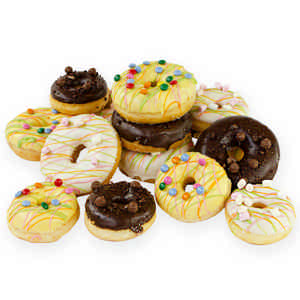 Kinder verjaardags donuts | 6-15 stuks | Gebak