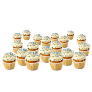 Mini Blauwe Geboorte cupcakes | 12-24 stuks | Gebak