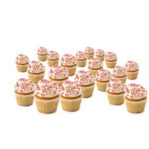 Mini Roze Geboorte cupcakes | 12-24 stuks | Gebak
