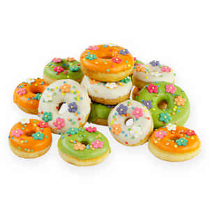 Opgefleurde Feest donuts | 6-15 stuks | Gebak